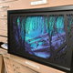 A finished shadowbox on display.